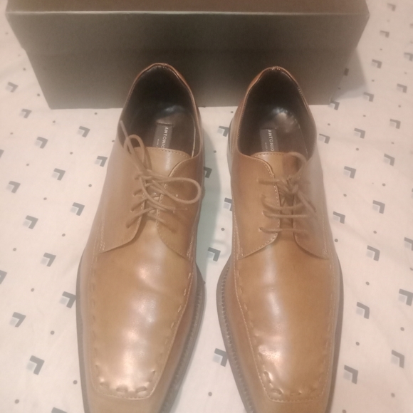 Antonio Maurizi Riviera Beige Antique Calf Leather Oxfords (Size 13 - Picture 2 of 14